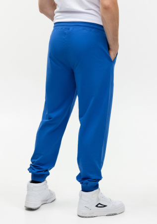 Синие однотонные брюки арт. 62, 92% хлопок, 8% эластан, оптом | Мерч, униформа и текстиль для бизнеса photo-5