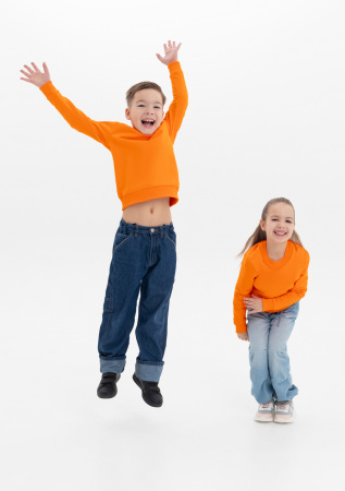 Свитшот детский STAN футер без начёса, 260, 63J, Оранжевый (28) | Мерч, униформа и текстиль для бизнеса photo-9