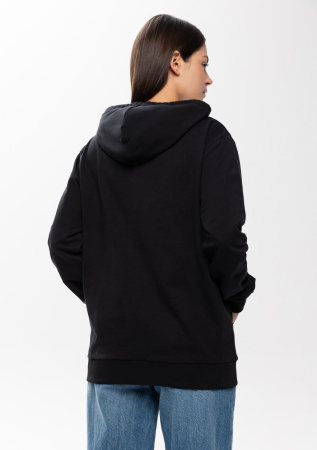 Черное худи арт. 23 с контрастным капюшоном, футер без начеса 100% хлопок, 260 гр/м2 | Мерч, униформа и текстиль для бизнеса photo-6