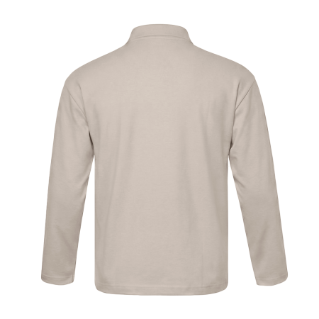 Поло с длинным рукавом STAN, хлопок 240, 402, Песочно-бежевый (541) photo-2