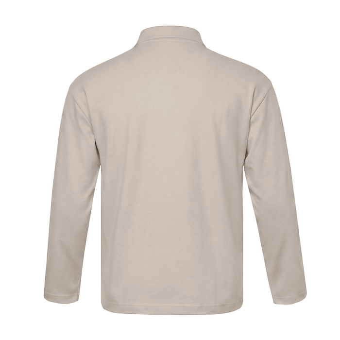 Поло с длинным рукавом STAN, хлопок 240, 402, Песочно-бежевый (541) фото-2
