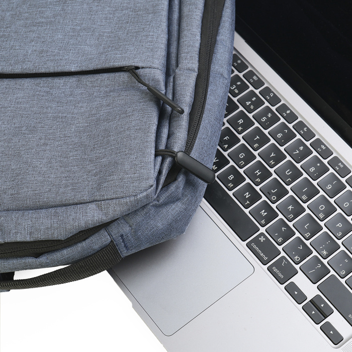 Серый рюкзак арт. 151, 100% полиэстер, оптом | Мерч, униформа и текстиль для бизнеса фото-3