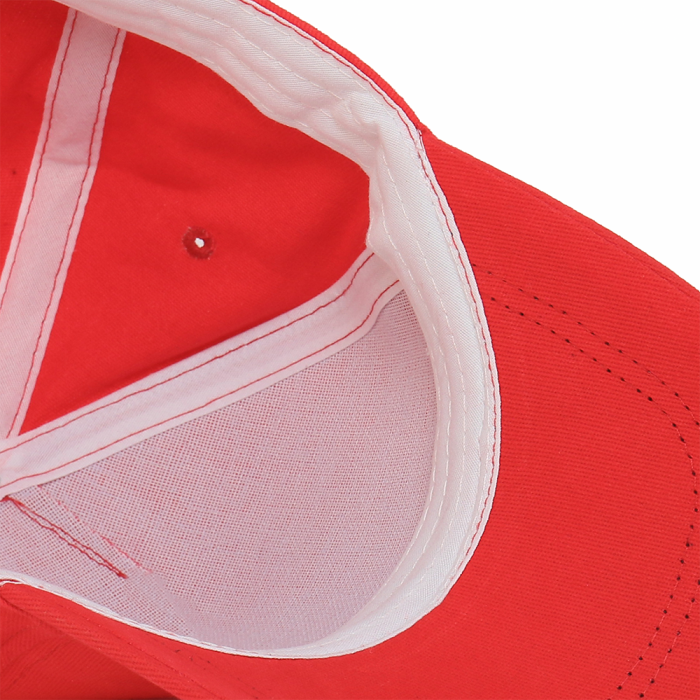Красная бейсболка арт. 12, 5 клиньев из 100% хлопка, 260 гр/м2, оптом | Мерч, униформа и текстиль для бизнеса  фото-4