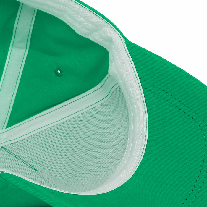 Зеленая бейсболка арт. 12, 5 клиньев из 100% хлопка, 260 гр/м2, оптом | Мерч, униформа и текстиль для бизнеса  фото-3