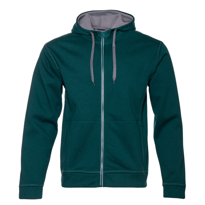 Толстовка мужская STAN с капюшоном на молнии сэндвич 320, 18, Изумрудный меланж (131) | Мерч, униформа и текстиль для бизнеса фото-0