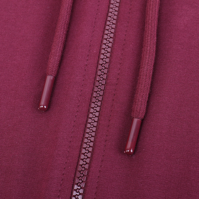 Бордовая толстовка на молнии STAN арт. 99, футер без начёса, 100% хлопок, 240 гр/м2  | Мерч, униформа и текстиль для бизнеса фото-4