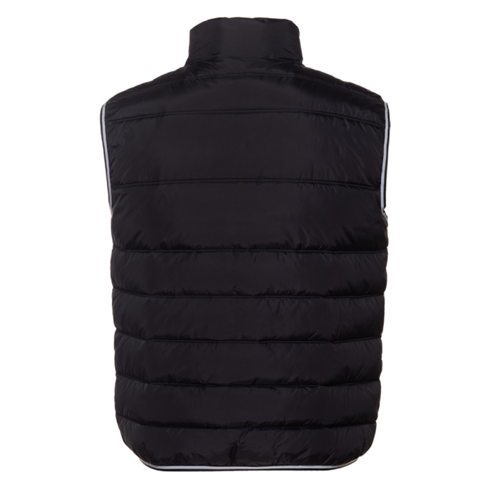 Черный утепленный мужской жилет, оптом | Мерч, униформа и текстиль для бизнеса фото-1