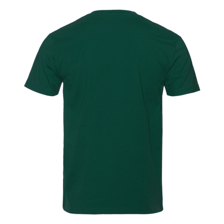 Тёмно-зелёная футболка арт. 08U прямого кроя из 100% хлопка, 180 гр/м2, оптом | Мерч, униформа и текстиль для бизнеса  photo-1