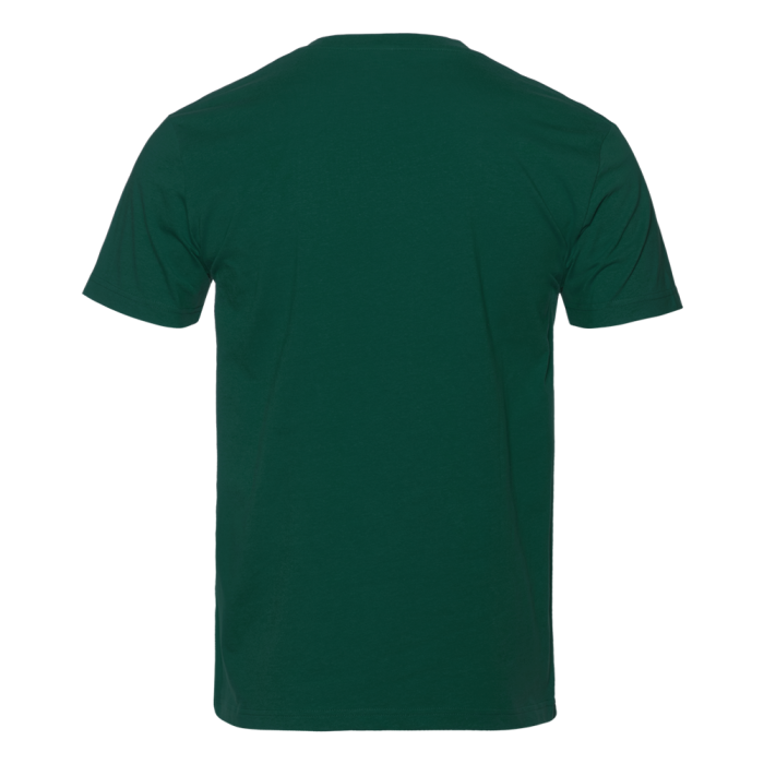 Тёмно-зелёная футболка арт. 08U прямого кроя из 100% хлопка, 180 гр/м2, оптом | Мерч, униформа и текстиль для бизнеса  фото-1