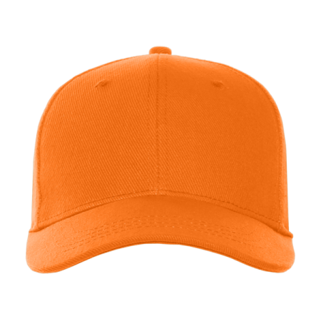 Оранжевая бейсболка арт. 06, 6 клиньев из 100% хлопка, 330 гр/м2, оптом | Мерч, униформа и текстиль для бизнеса  photo-2