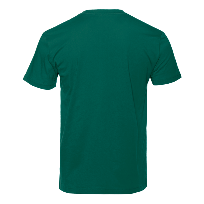 Тёмно-зелёная футболка арт. 51 прямого кроя из 100% хлопка, 150 гр/м2, оптом | Мерч, униформа и текстиль для бизнеса фото-2