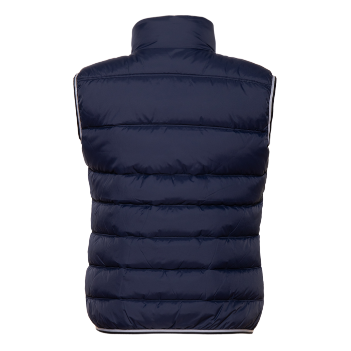 Темно-синий однотонный утепленный женский жилет арт. 82W, 100% нейлон, оптом | Мерч, униформа и текстиль для бизнеса фото-1