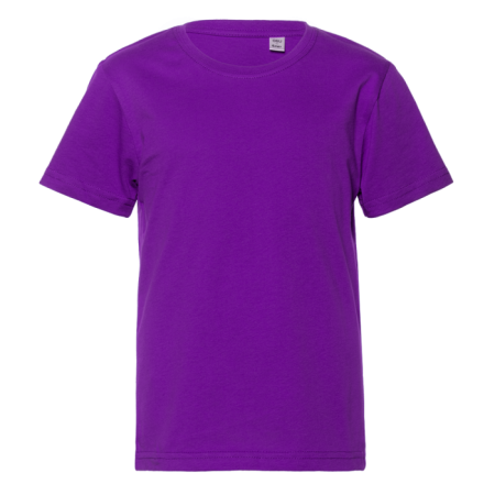 Фиолетовая детская футболка арт. 06U оверсайз кроя из 100% хлопка, 140 гр/м2, оптом | Мерч, униформа и текстиль для бизнеса photo-0