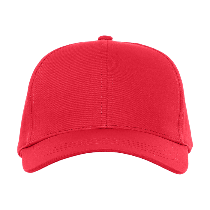 Красная бейсболка арт. 07, 6 клиньев из 100% хлопка, 280 гр/м2, оптом | Мерч, униформа и текстиль для бизнеса  фото-1