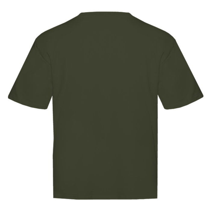 Футболка оливковый хаки арт. 56 оверсайз кроя из 100% хлопка, 240 гр/м2, оптом | Мерч, униформа и текстиль для бизнеса  фото-2