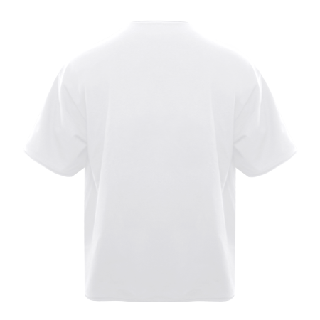Белая футболка арт. 41 оверсайз кроя состав 95% хлопок 5% спандекс, 260 гр/м2, оптом | Мерч, униформа и текстиль для бизнеса   photo-3