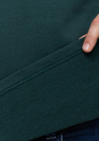 Темно-зеленая футболка арт. 40 оверсайз кроя, состав 65% хлопок 35% полиэстер, 260 гр/м2, оптом| Мерч, униформа и текстиль для бизнеса photo-9