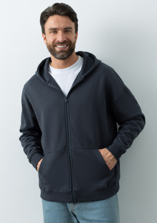 Толстовка оверсайз кроя арт. 100 из 100% хлопка (верх) и 100% полиэстера (подклад), 320 гр/м2, оптом | Мерч, униформа и текстиль для бизнеса  photo-3