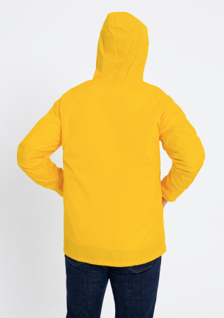 Желтая однотонная ветровка арт. 59, 100% полиэстер, Dewspo 210T – оптом | Мерч, униформа и текстиль для бизнеса photo-5
