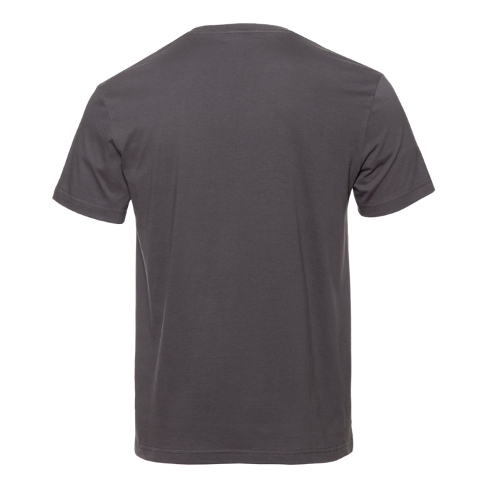 Тёмно-серая футболка арт. 02 прямого кроя из 100% хлопка, 160 гр/м2, оптом | Мерч, униформа и текстиль для бизнеса фото-1