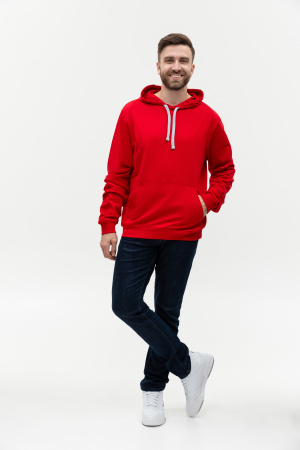 Худи унисекс STAN футер без начёса 260, 23, Красный (14) | Мерч, униформа и текстиль для бизнеса photo-5