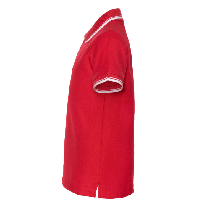 Детская красная рубашка поло арт. 04TJ, 80% хлопок, 20% полиэстер, 185 гр/м2, оптом | Мерч, униформа и текстиль для бизнеса  фото-2