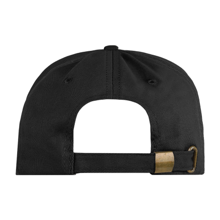 Черная бейсболка арт. 12, 5 клиньев из 100% хлопка, 260 гр/м2, оптом | Мерч, униформа и текстиль для бизнеса  photo-3