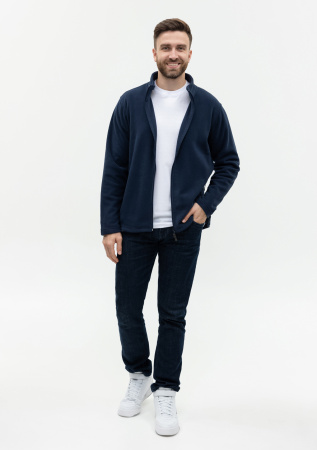 Толстовка унисекс STAN на молнии микрофлис 200, 21, Т-синий (46) | Мерч, униформа и текстиль для бизнеса photo-4