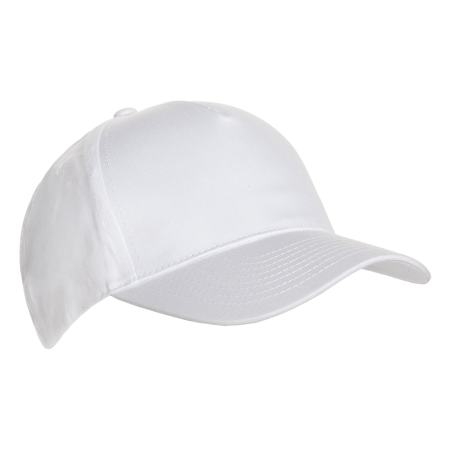 Белая бейсболка арт. 10L, 5 клиньев из 100% хлопка, 150 гр/м2, оптом | Мерч, униформа и текстиль для бизнеса  photo-1
