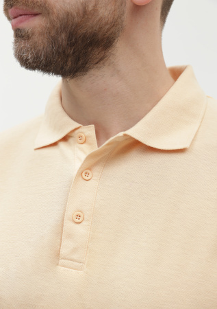 Бежевая рубашка поло арт. 04, 65% хлопок, 35% полиэстер, 185 гр/м2, оптом | Мерч, униформа и текстиль для бизнеса  photo-8