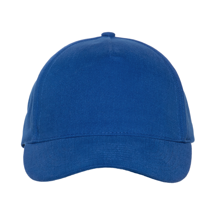 Синяя бейсболка арт. 11, 5 клиньев из 100% хлопка, 280 гр/м2, оптом | Мерч, униформа и текстиль для бизнеса  фото-3