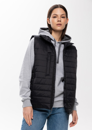 Черный ультралёгкий жилет арт. 87, 100% нейлон, оптом | Мерч, униформа и текстиль для бизнеса photo-5