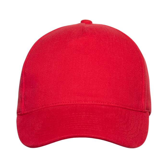Красная бейсболка арт. 11, 5 клиньев из 100% хлопка, 280 гр/м2, оптом | Мерч, униформа и текстиль для бизнеса  фото-3