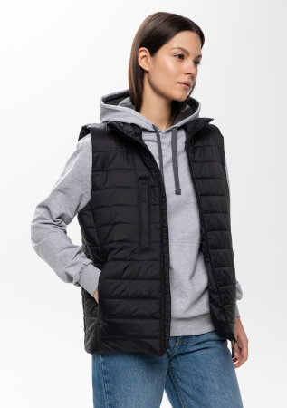 Черный ультралёгкий жилет арт. 87, 100% нейлон, оптом | Мерч, униформа и текстиль для бизнеса photo-7