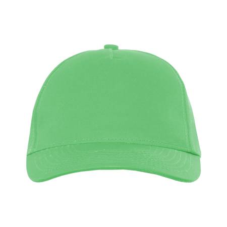 Ярко-зеленая детская бейсболка арт. 10J, 5 клиньев из 100% хлопка, 150 гр/м2, оптом | Мерч, униформа и текстиль для бизнеса  photo-1