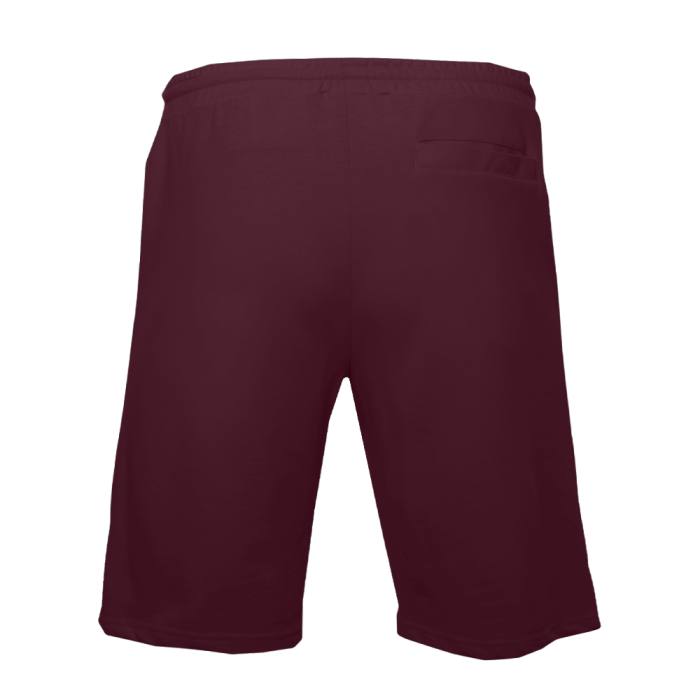 Бордовые однотонные шорты арт. 98, 65% хлопок, 35% полиэстер, оптом | Мерч, униформа и текстиль для бизнеса фото-2