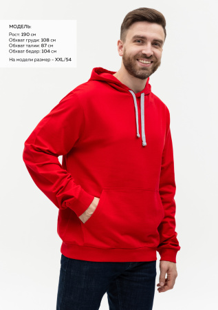 Худи унисекс STAN футер без начёса 260, 23, Красный (14) | Мерч, униформа и текстиль для бизнеса photo-3