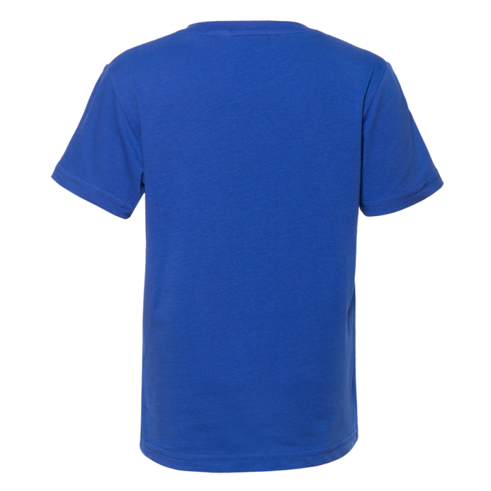 Синяя детская футболка арт. 06U оверсайз кроя из 100% хлопка, 140 гр/м2, оптом | Мерч, униформа и текстиль для бизнеса фото-1