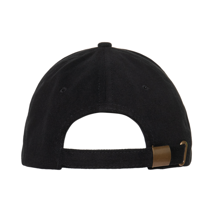 Черная бейсболка арт. 11, 5 клиньев из 100% хлопка, 280 гр/м2, оптом | Мерч, униформа и текстиль для бизнеса  фото-4