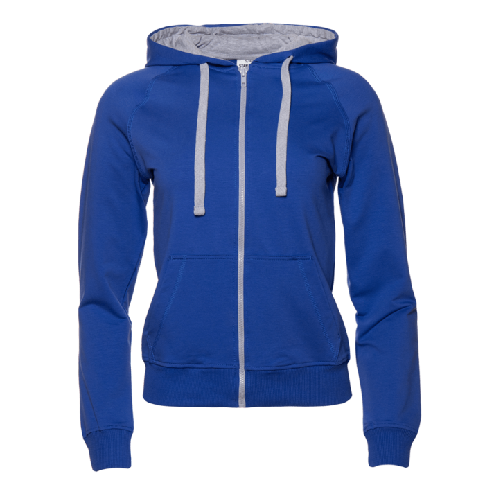 Женская синяя толстовка STAN арт. 61W, футер без начеса, 92% хлопок 8% эластан, 260 гр/м2 | Мерч, униформа и текстиль для бизнеса фото-0