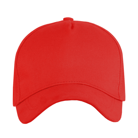 Красная бейсболка арт. 12, 5 клиньев из 100% хлопка, 260 гр/м2, оптом | Мерч, униформа и текстиль для бизнеса  photo-2