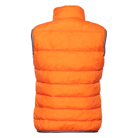 Оранжевый утепленный женский жилет, оптом | Мерч, униформа и текстиль для бизнеса photo-1