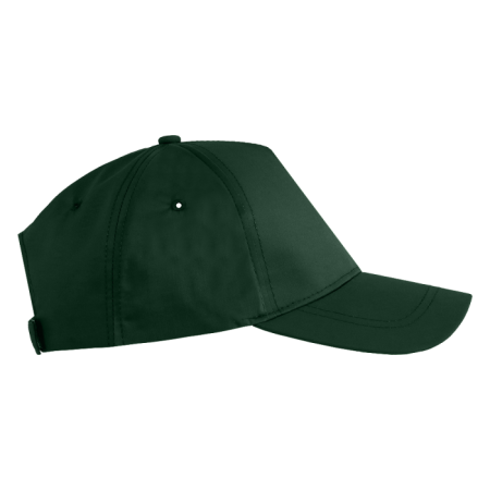 Темно-зеленая бейсболка 5 клиньев из 100% хлопка, 150 гр/м2, оптом | Мерч, униформа и текстиль для бизнеса  photo-1