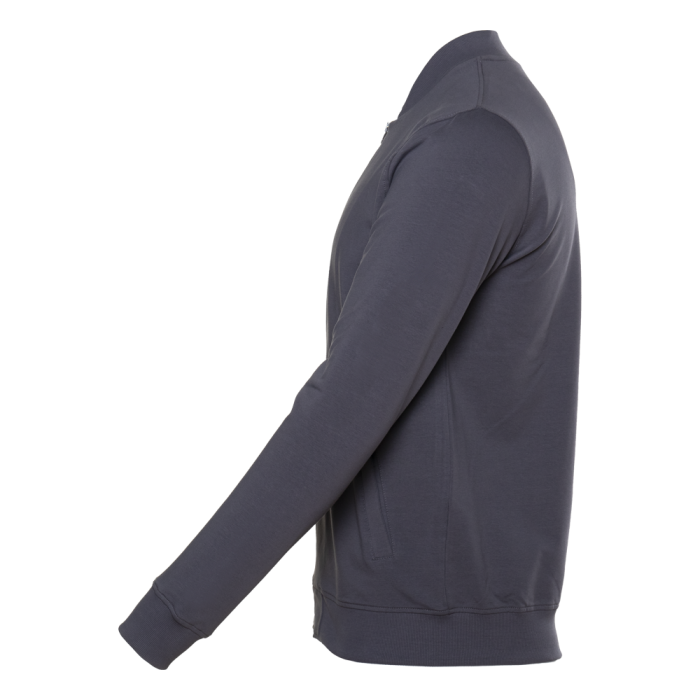 Темно-серая толстовка STAN арт. 65N на молнии, 78% хлопок, 17% полиэстер, 5% эластан, 245 гр/м2 | Мерч, униформа и текстиль для бизнеса фото-1