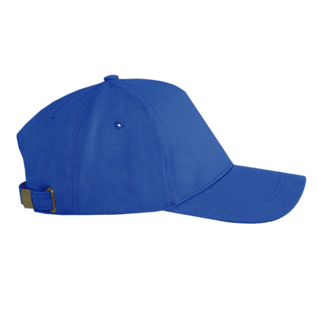 Синяя бейсболка арт. 12, 5 клиньев из 100% хлопка, 260 гр/м2, оптом | Мерч, униформа и текстиль для бизнеса photo-1