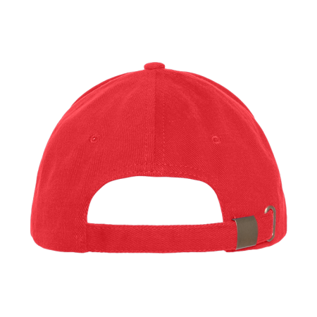 Красная бейсболка арт. 03, 5 клиньев из 100% хлопка,280 гр/м2, оптом | Мерч, униформа и текстиль для бизнеса  photo-4