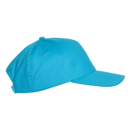 Бирюзовая бейсболка арт. 10L, 5 клиньев из 100% хлопка, 150 гр/м2, оптом | Мерч, униформа и текстиль для бизнеса  photo-2