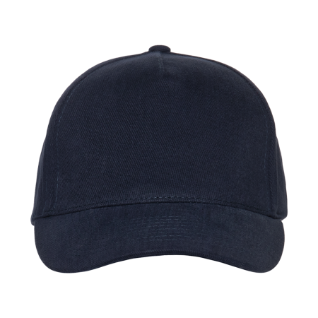 Темно-синяя бейсболка арт. 03, 5 клиньев из 100% хлопка, 280 гр/м2, оптом | Мерч, униформа и текстиль для бизнеса  photo-3