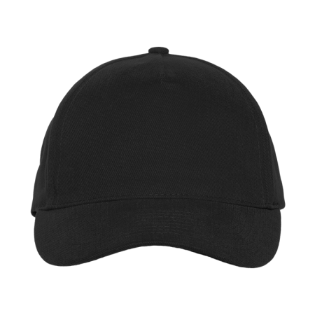 Черная бейсболка арт. 03, 5 клиньев из 100% хлопка, 280 гр/м2, оптом | Мерч, униформа и текстиль для бизнеса  photo-2