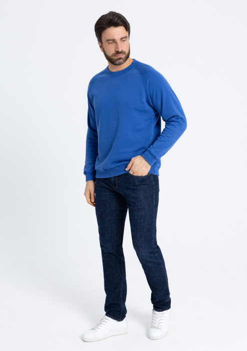 Свитшот унисекс STAN  футер с начёсом 260, 53, Синий (16) | Мерч, униформа и текстиль для бизнеса фото-4